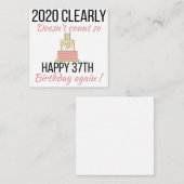 Carte D'accompagnement Joyeux 38ème anniversaire, Funny 38ème anniversair (Devant / Derrière)