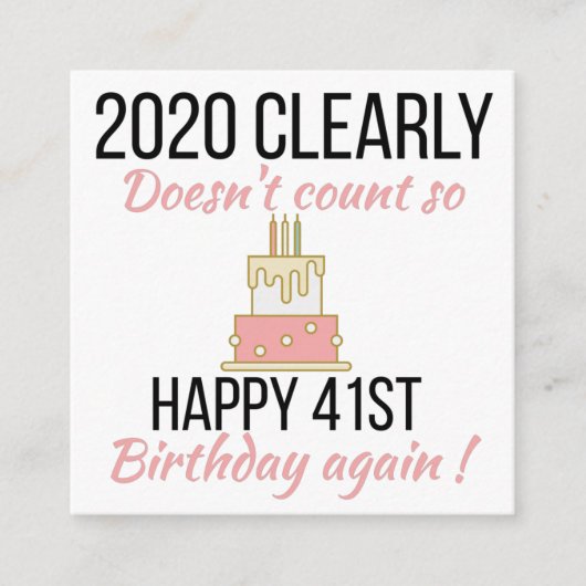 Carte D'accompagnement Joyeux 42e anniversaire, Funny 42e anniversaire ca (Devant)