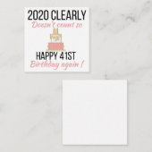 Carte D'accompagnement Joyeux 42e anniversaire, Funny 42e anniversaire ca (Devant / Derrière)