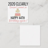 Carte D'accompagnement Joyeux 45e anniversaire, Funny 45e anniversaire ca (Devant / Derrière)