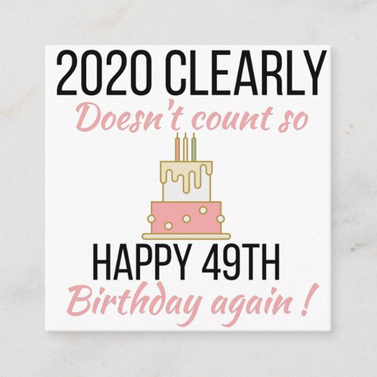 Carte D'accompagnement Joyeux 50e anniversaire, Funny 50e anniversaire ca (Devant)