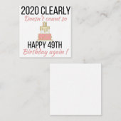 Carte D'accompagnement Joyeux 50e anniversaire, Funny 50e anniversaire ca (Devant / Derrière)