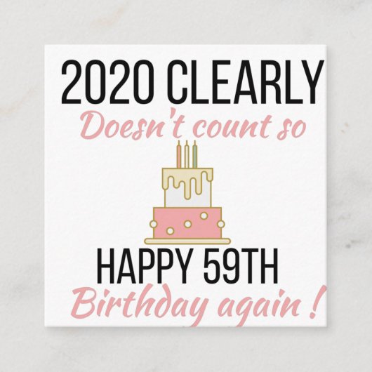 Carte D'accompagnement Joyeux 60e anniversaire, Funny 60e anniversaire ca (Devant)