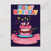 Carte D'accompagnement Joyeux anniversaire (Devant)