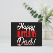 Carte D'accompagnement Joyeux anniversaire papa papa Fête des pères (Debout devant)