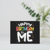 Carte D'accompagnement Joyeux Anniversaire Pour Moi Drôle Anniversaire Fê (Debout devant)