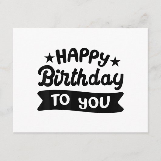 Carte D'accompagnement Joyeux anniversaire pour vous (Devant)