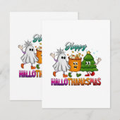 Carte D'accompagnement Joyeux Hallothanksmas (Devant / Derrière)
