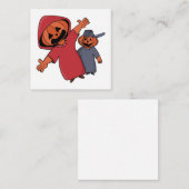 Carte D'accompagnement Joyeux Halloween à vos amis (Devant / Derrière)