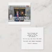 Carte D'accompagnement Joyeux Noël de notre nouvelle maison (Devant / Derrière)