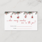 Carte D'accompagnement Joyeux Petit Baby shower Combien de bonbons (Devant)