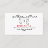 Carte D'accompagnement Joyeux Petit Bébé Dessin À La Main Raffle (Devant)