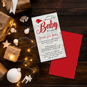 Carte D'accompagnement Joyeux Petits Livres Baby showers De Noël Pour Béb