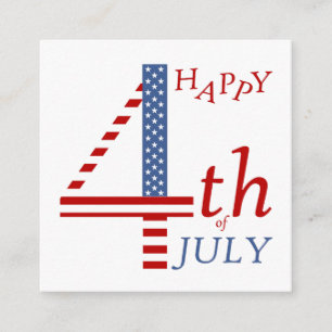 Carte D'accompagnement Joyeux salut du Jour de l'Indépendance 4 juillet