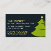 Carte D'accompagnement Joyeux sapin de Noël, billet de fête de Noël (Dos)