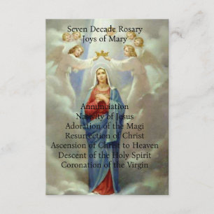 Carte D'accompagnement Joys de Marie