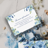 Carte D'accompagnement Juliette Dusty Blue Floral Mariage Info sur le sit