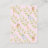 Carte D'accompagnement Jungle Animaux Filles Baby shower Déchets Raffle (Dos)