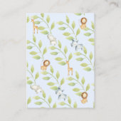 Carte D'accompagnement Jungle Animaux Garçons Baby shower Déchets Raffle (Dos)