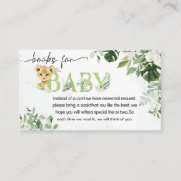 Jungle Baby shower Livres pour bébé