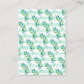 Carte D'accompagnement Jungle Elephant Baby shower Cadeau Douche (Dos)