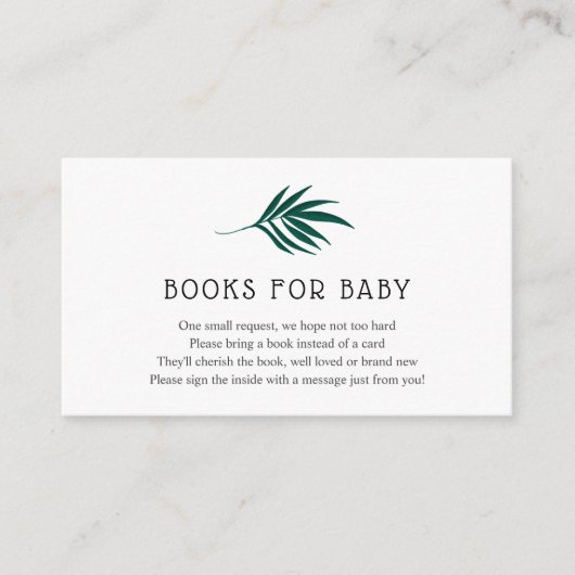 Carte D'accompagnement Jungle Livres pour Baby insert card (Devant)