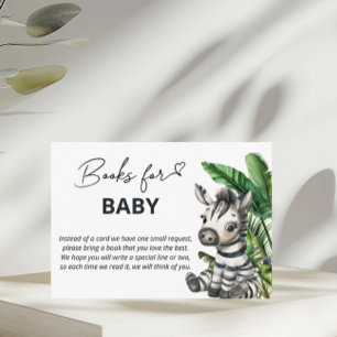 Carte D'accompagnement Jungle Safari Zebra Livres pour bébé