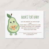Carte D'accompagnement Kawaii Avocado Livres pour bébé (Devant)