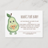 Carte D'accompagnement Kawaii Avocado Livres Pour Bébé (Devant)