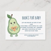 Carte D'accompagnement Kawaii Avocado Livres pour bébé (Devant)