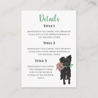 Carte D'accompagnement Kendal Enclosure Card