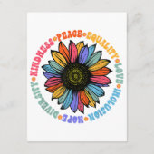 Carte D'accompagnement Kindness Peace Equality Love Hope Diversity Human (Dos)