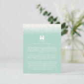 Carte D'accompagnement Kissing Seahorses Heart Summer Beach Mariage (Debout devant)