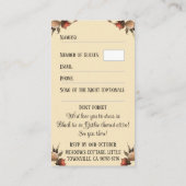 Carte D'accompagnement Kissing Skeletons RSVP Mariage gothique (Dos)