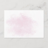 Carte D'accompagnement Kitten en Baby shower de fleurs roses de coupe (Dos)