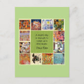 Carte D'accompagnement Klee - Collage coloré (Devant)