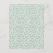 Carte D'accompagnement Koi Pond Information de la clientèle Mariage (Dos)