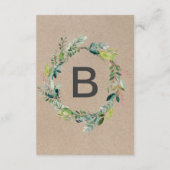 Carte D'accompagnement Kraft Foliage Mariage Wishing well (Dos)