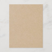 Carte D'accompagnement Kraft Hand-draw Pines Détails du Mariage (Dos)