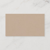 Carte D'accompagnement Kraft rustique, Script noir, Wishing Mariage (Dos)