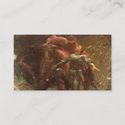 Carte D'accompagnement La Belle Dame sans Merci par Frank Dicksee Mariage (Devant)