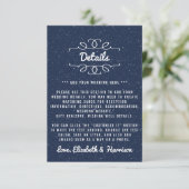 Carte D'accompagnement La Collection de Mariage de La Nuit Étoilée - Déta (Debout devant)