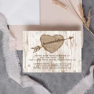 Carte D'accompagnement La Collection de Mariage de l'Arbre au Cœur Sculpt