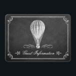 Carte D'accompagnement La collection de mariage en montgolfière à tableau<br><div class="desc">La collection de mariage en montgolfière à tableau noir - Cartes de détails.</div>