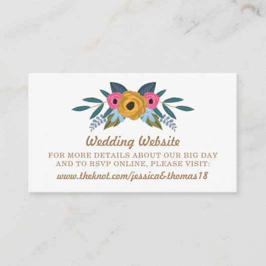 Carte D'accompagnement La collection de Mariages blancs à couronne de fle (Devant)