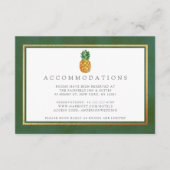 Carte D'accompagnement La collection de Mariages d'ananas tropicaux (Devant)