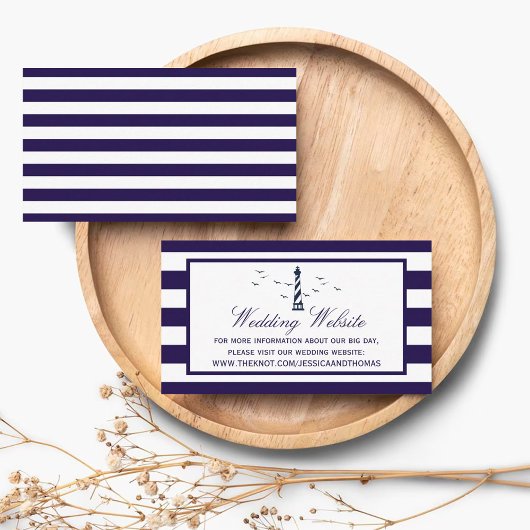 Carte D'accompagnement La collection de Mariages du phare nautique