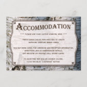 Carte D'accompagnement La collection de Mariages Rustic Silver Birch Tree (Devant)