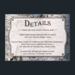 Carte D'accompagnement La collection de Mariages Rustic Silver Birch Tree<br><div class="desc">Collection Rustic Silver Birch Tree Mariage - Cartes de détails AFFICHER LES ARTICLES CORRESPONDANTS POUR CETTE COLLECTION AFFICHER LES ARTICLES CORRESPONDANTS POUR CETTE COLLECTION</div>