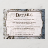 Carte D'accompagnement La collection de Mariages Rustic Silver Birch Tree (Devant)